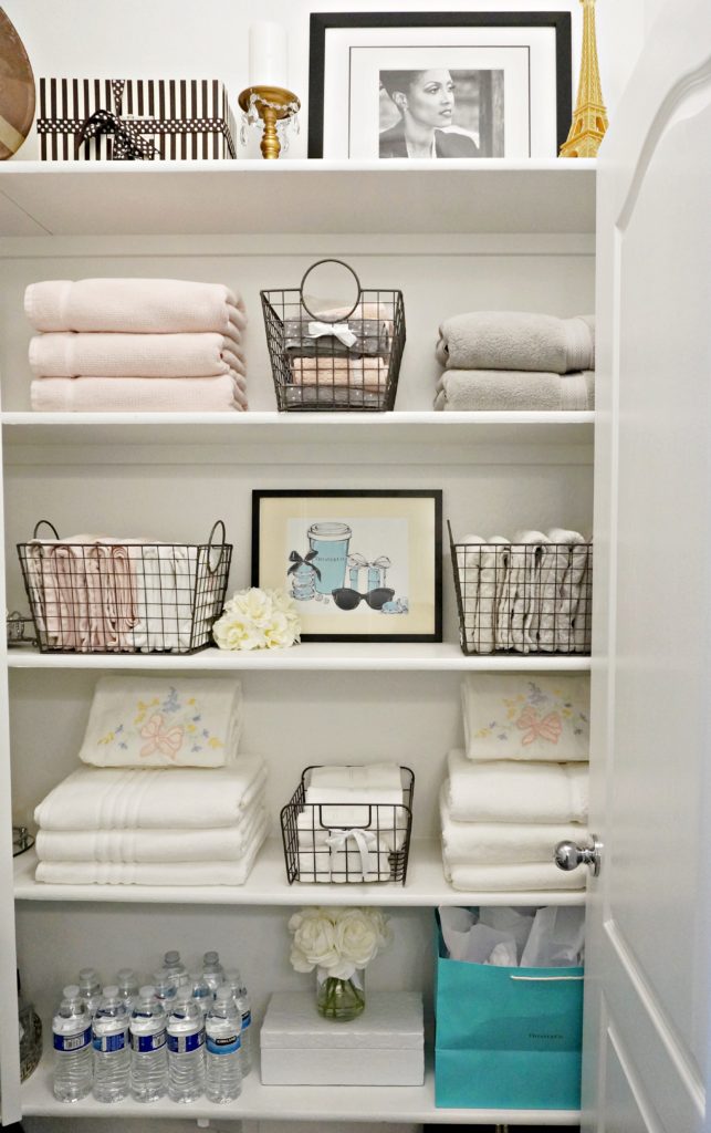 Organizing A Master Bathroom Linen Closet - Thistle Key Lane